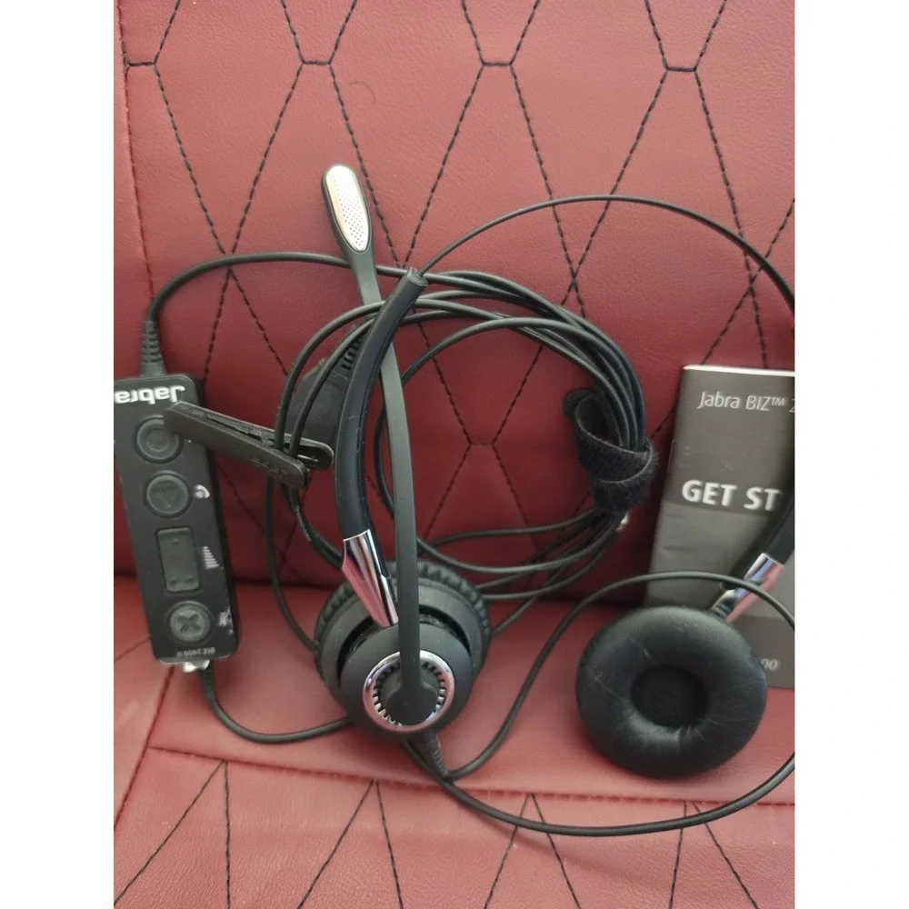 NEW Jabra BiZ 2400 II DUO Over-The-Head Noise-Canceling QD Headset 2409-820-205